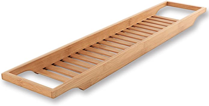 Torrex® 30540 Bandeja de bambú para bañera en 2 tamaños diferentes Bandeja para baño (74 x 15 x 3,5 cm)